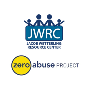 Jacob Wetterling Resource Center and the Zero Abuse Project Logo